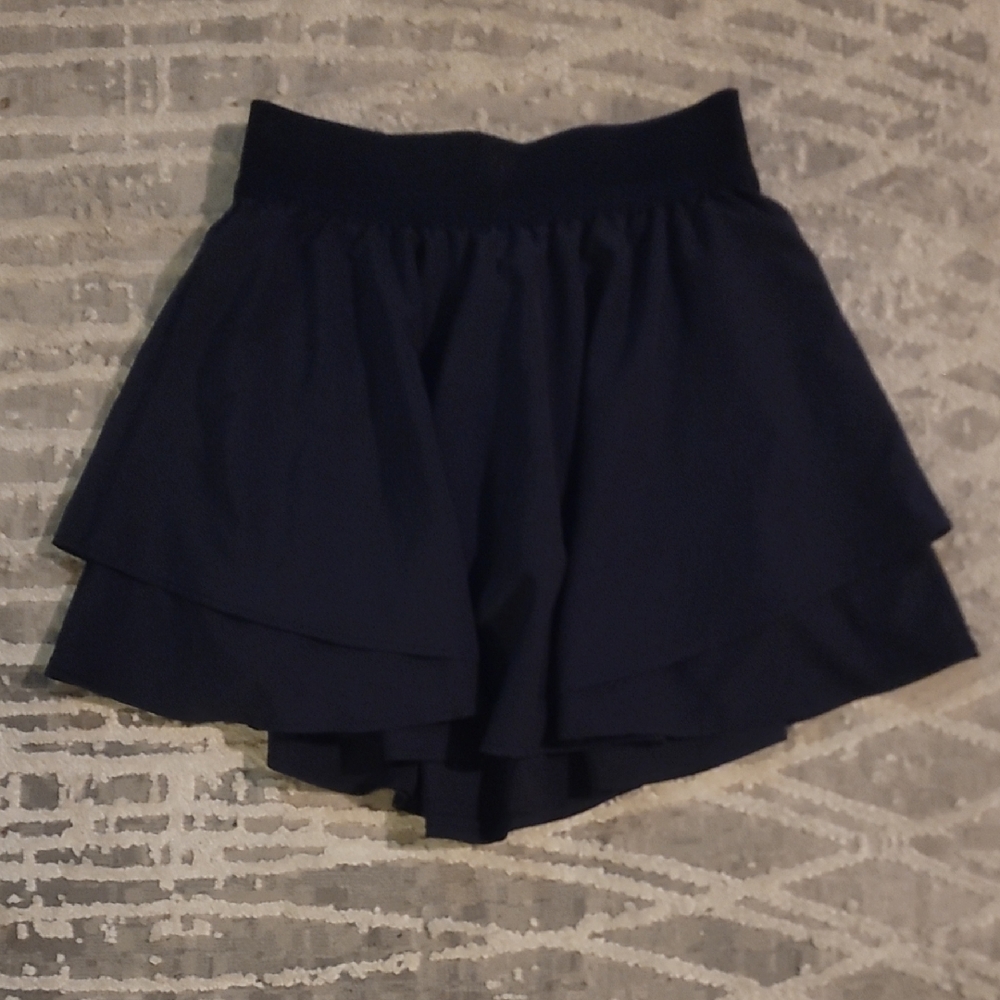 90 Degree By Reflex Dark Blue Layered Women's Skorts